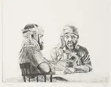 Ivan Eyre, Persona #6/75, etching on paper