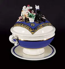 Evelyn Grant, Untitled - Royal Tea Party, 1986, glazed ceramic