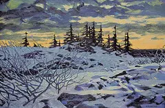 Robert Guest, November Dusk, 1963, oil on canvas
