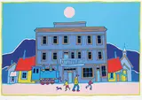 Ted Harrison, Carcross Summer #63/165, 1989, colour silkscreen on paper