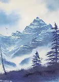 Brent Heighton, Untitled - Mount Sir Donald, 1979, acrylic on canvas