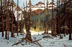John R. Jackson, Kananaskis, oil on wood board