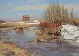 Ernest Luthi, A Creek in Spring, West of Clair