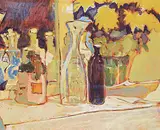 Black Bottle by Robert F.M. McInnis, 1989, oil on canvas, sold Nov 2021