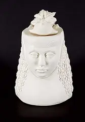 Jean Lapointe Mihalcheon, Untitled - Dove Crown, 1985, ceramic sculpture