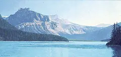 Ronald S. Parker, Untitled - Mountain Lake Vista, 1993, oil on canvas