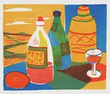 Adra #7/50 by John Harold Thomas Snow, colour lithograph on paper, sold Nov 2021