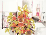Patricia Mary Fairhead, Winter Interior, watercolour on paper