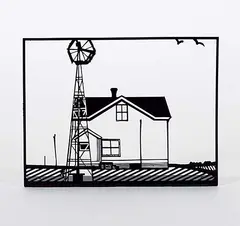 David Thauberger, Family, 2006, laser-cut metal sculpture
