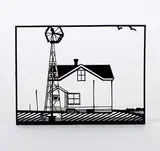 David Thauberger, Family, 2006, laser-cut metal sculpture