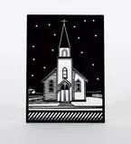 David Thauberger, Silent Night, 2008, laser-cut metal sculpture
