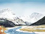 Peter J. Thompson, Tangle Ridge, watercolour on paper