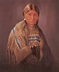 Vilem Zach, Wife of Bird Rattler, pastel on paper