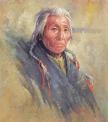 Vilem Zach, Many Mules, pastel on paper