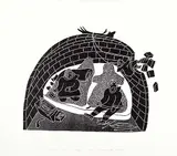 Patrick - After Akovak, Taimagu #44/50, 1985, stonecut on paper