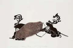 Rex Kangoak Goose, Mistaken Identities #16/50, 1984, relief print on paper