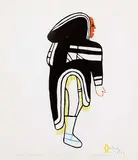 Nancy Kanqeryuaq, Woman #23/50, 1979, colour lino block and stencil on paper