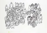 Hannah Kigusiuq, Celebration #37/50, 1970, stonecut on paper