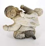 Sak Kunik, Untitled - Misbehaving in the Hood, bone carving