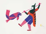 Jessie Oonark, Fantasy #45/50, 1973, colour stonecut and stencil on paper