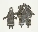 Omalluq Oshutsiaq, My Sister and Brother #5/50, 1984, etching on paper