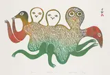 Lucy Qinnuayuak, Spirits #40/50