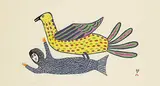 Lucy Qinnuayuak, Sedna with Spotted Bird #6/50