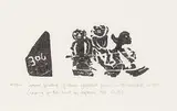 Joe - After Talirunili, Leaving for the Hunt by Dogteam #147/150, 1977, stonecut on paper
