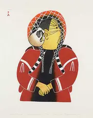 Ningeokuluk Teevee, Sedna Whispers #12/50, 2008, colour stonecut and stencil on paper