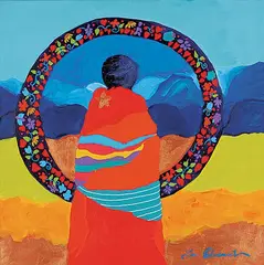 Lee Claremont, Rainbow Dream, acrylic on canvas