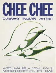Kenneth Benjamin Chee Chee, Chee Chee Ojibway Indian Artist / Marion Scott Ltd., 1976, photolithographic reproduction on paper