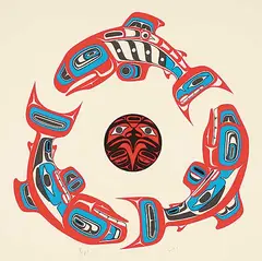Reginald Davidson, Cohos #4/9 A.P., 1989, colour silkscreen on paper