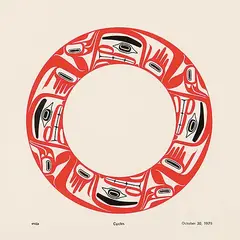 Cycles by Robert Davidson, 1979, colour silkscreen on paper, sold Sep 2021