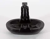 Rufus Moody, Untitled - Raven and Fish Tray, argillite carving