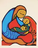 Daphne Odjig, Pride #7/99, 1979, colour silkscreen on paper