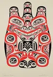 Bill Reid, Haida Grizzly [Bear] #120/600, 1973, colour silkscreen on paper