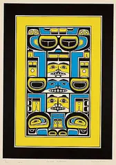 Roy Henry Vickers, Chilkat Blackfish #50/75, 1978, colour silkscreen on paper