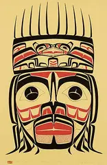 Roy Henry Vickers, Tsimsian Chief #Artist's Proof, 1974, colour silkscreen on paper