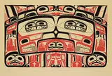 Roy Henry Vickers, Tsimsian Chest Front Design - Blackfish - Natlh #7/150, 1975, colour silkscreen on paper