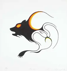 Clemence Wescoupe, Bear Spirit #82/150, 1981, colour silkscreen on paper