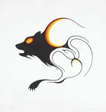 Clemence Wescoupe, Bear Spirit #82/150, 1981, colour silkscreen on paper