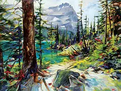 Michelle Austen, Sparks of Life, oil on canvas