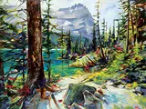 Michelle Austen, Sparks of Life, oil on canvas