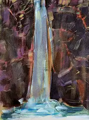 Barbara Ballachey, Dark Grotto, 2009, acrylic on canvas