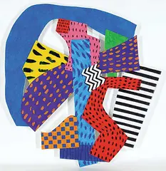 Robert Dmytruk, Interval, 2020, mixed media on board