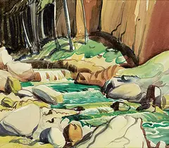 Henry George Glyde, Sundance Canyon, 1942, watercolour on paper