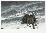 Gwen Frank, Dusk to Dawn #34/40, colour etching on paper