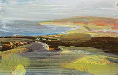 Barbara Milne, Veil #8, acrylic on paper