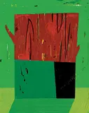 Jeff Nachtigall, Small and Plastic #6, 2018, acrylic on paper