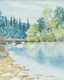 John Davenall Turner, Untitled - River Near Edmonton